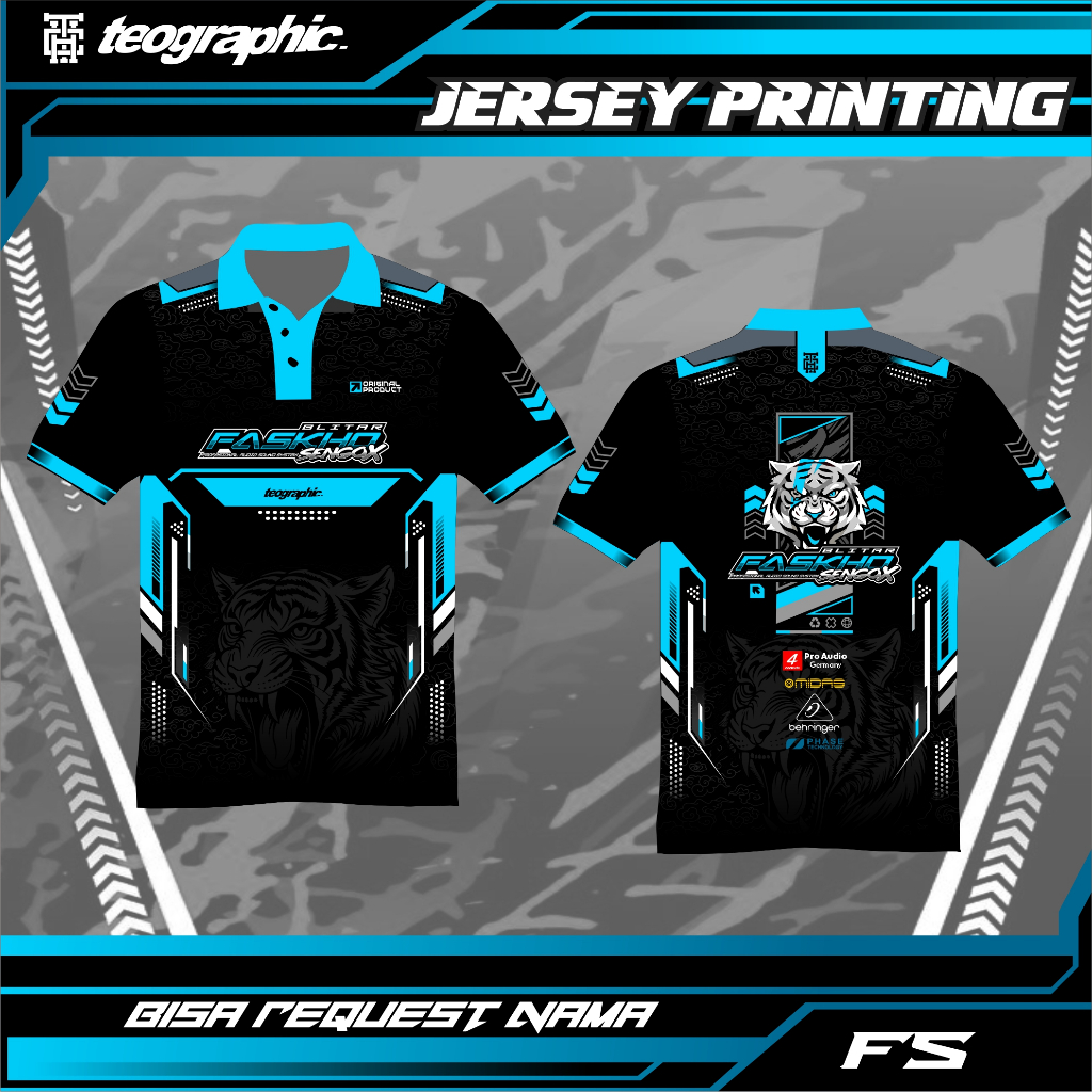 JERSEY KERAH KANCING FASKHO SENGOK BLITAR CUSTOM SATUAN  BISA REQUEST