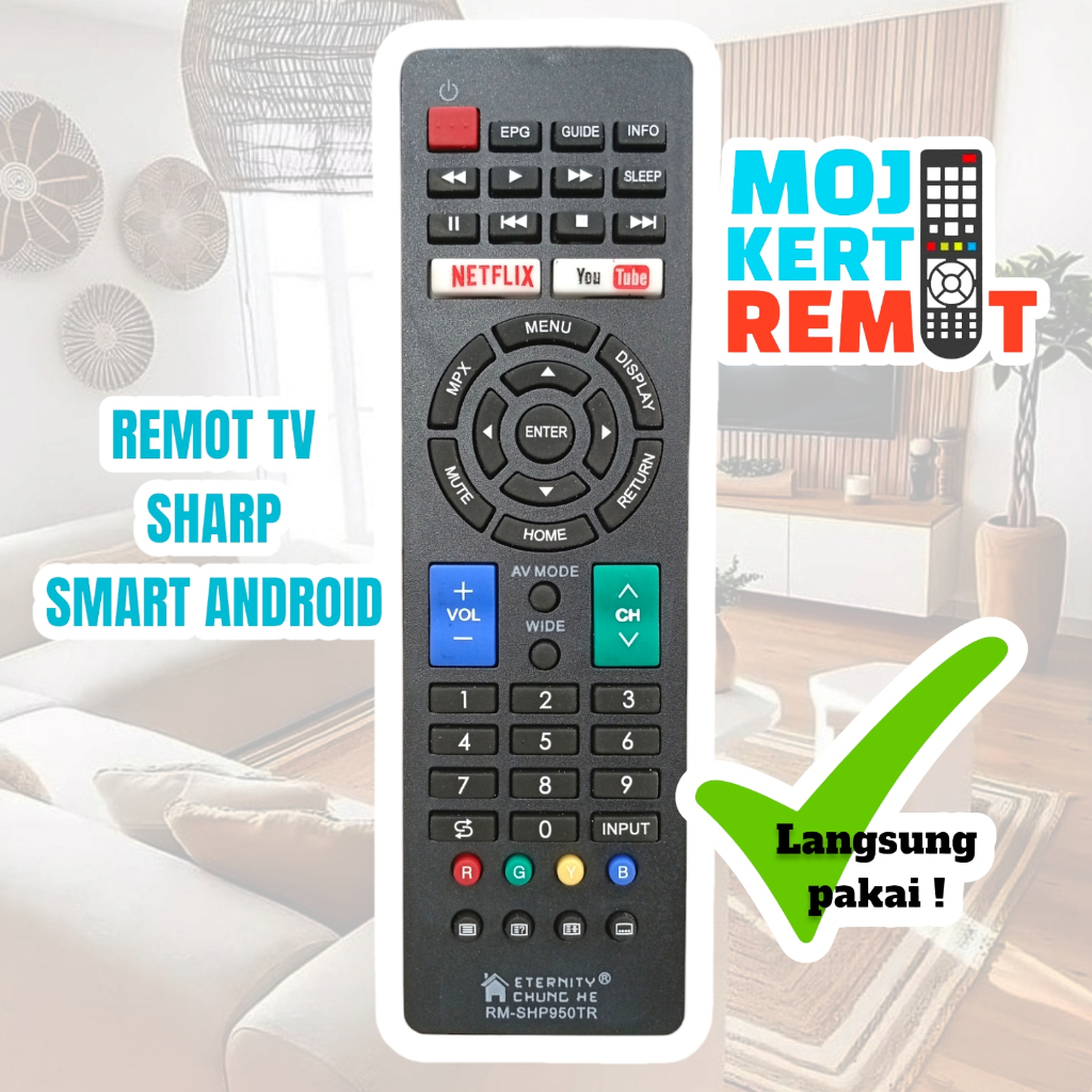 REMOTE TV SHARP LED LCD SMART
