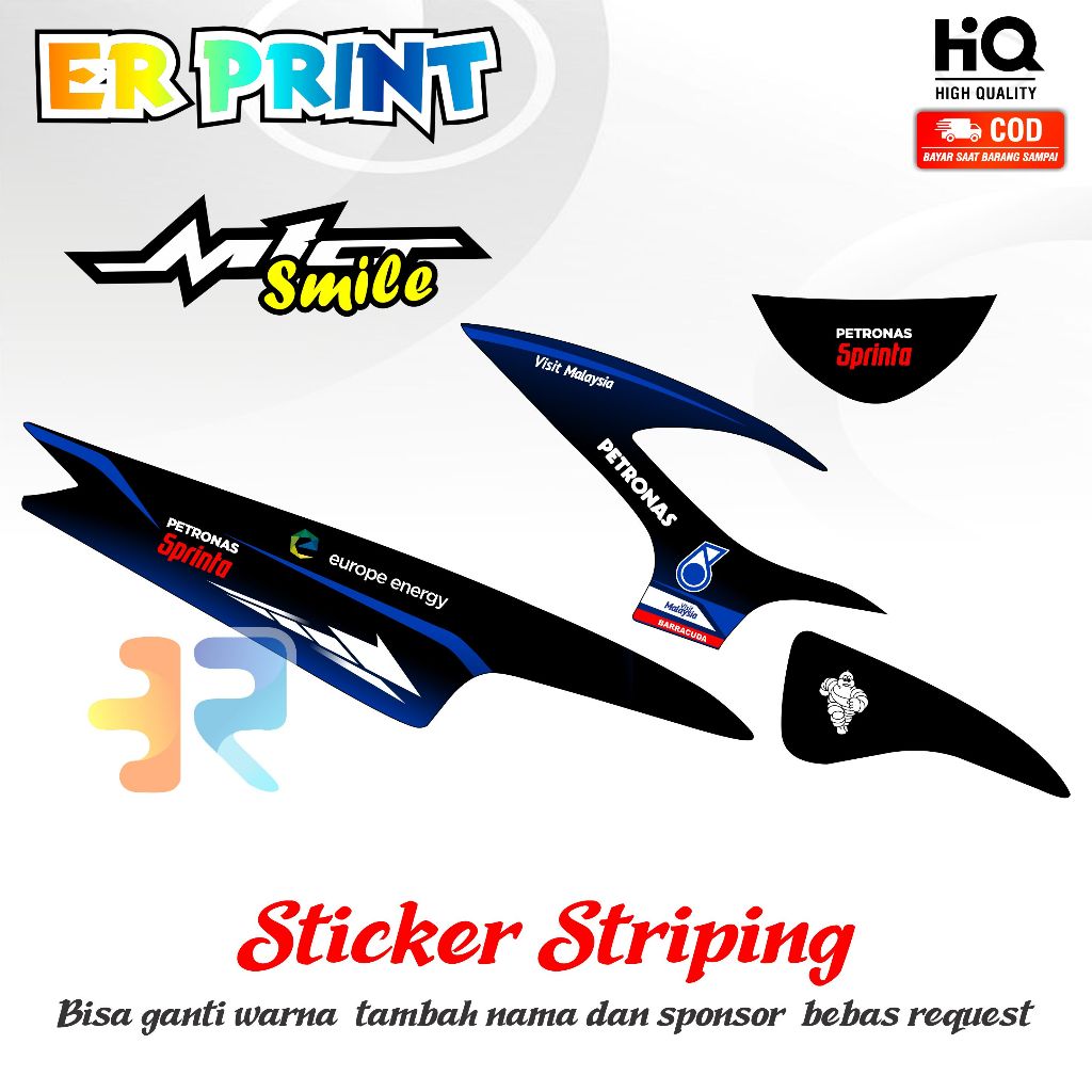 Striping Mio Smile Mio Sporty Stiker Mio Karbu Variasi Desain Motif Petronas