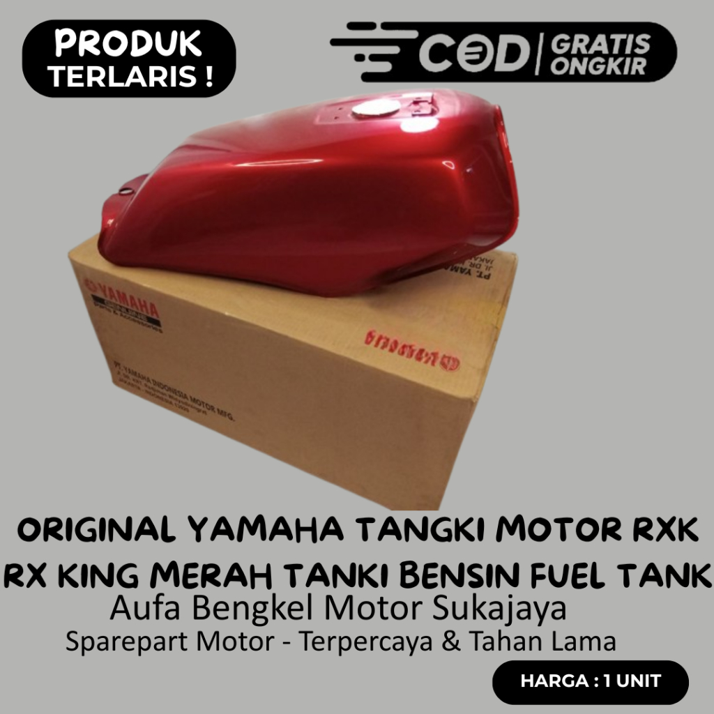 Tangki Bensin RXK Original Yamaha Tanki Merah RX King Genuine Part 2008  Rx K Rxking Tengki Tenki Fu