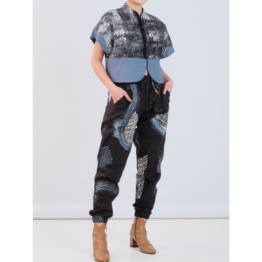 Joger Pant Batik abstrak || katun premium || IQLEEM || Essentials