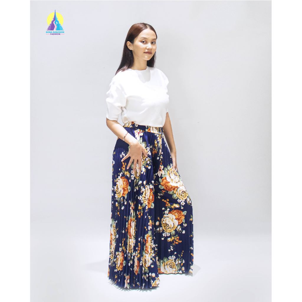 Rok Celana Plisket Motif Import Bangkok BBF 30-30