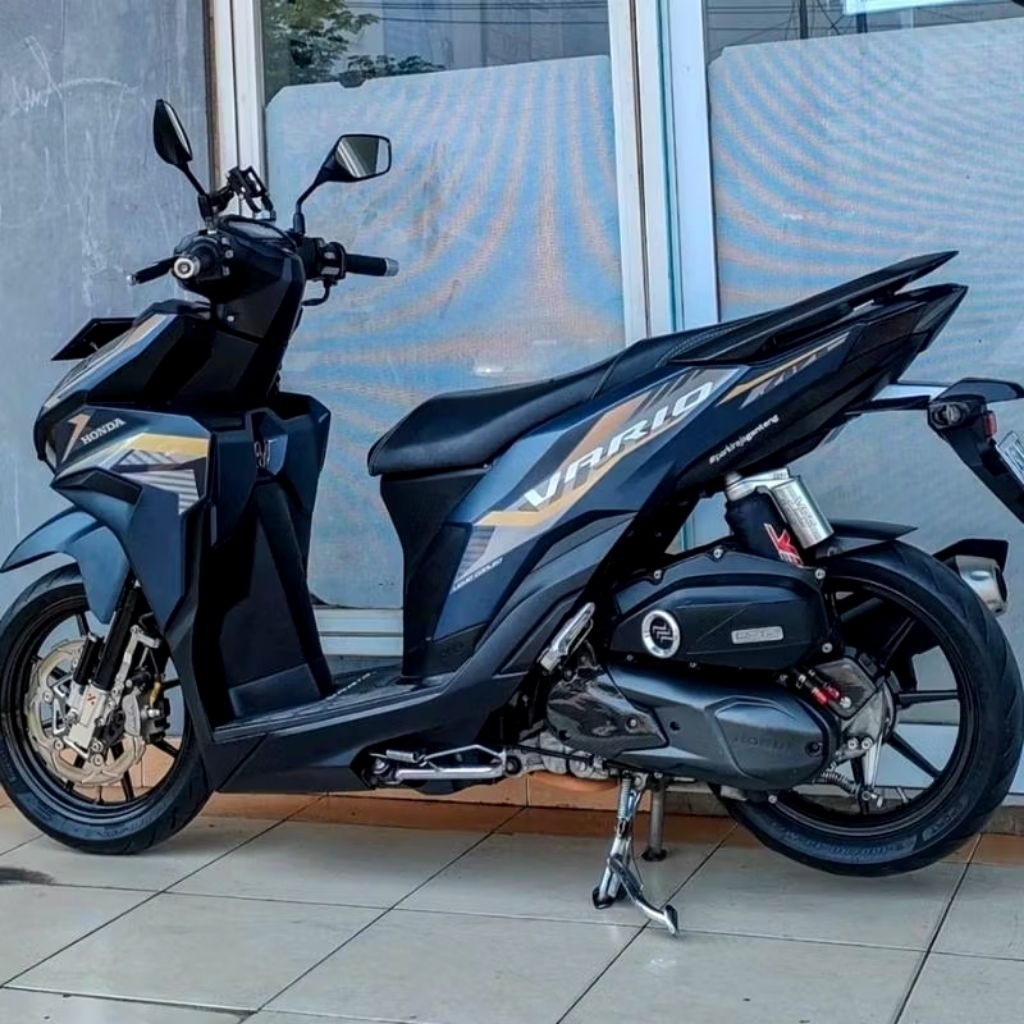 STRIPING LIS STICKER HONDA NEW VARIO 125 TAHUN 2022 BIRU DOF STIKER VARIO BIRU DOF TAHUN 2022