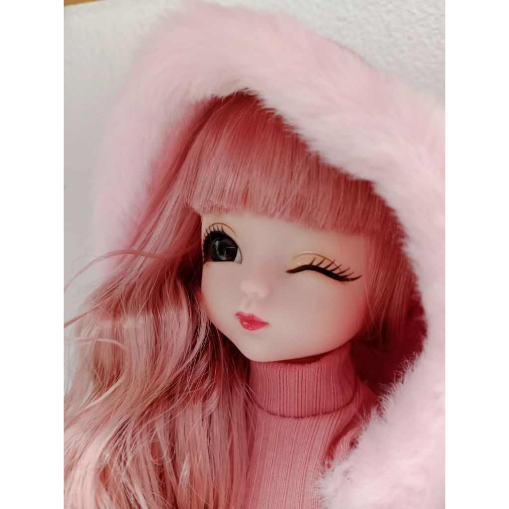 Boneka Anime BJD 30CM Winter Pink