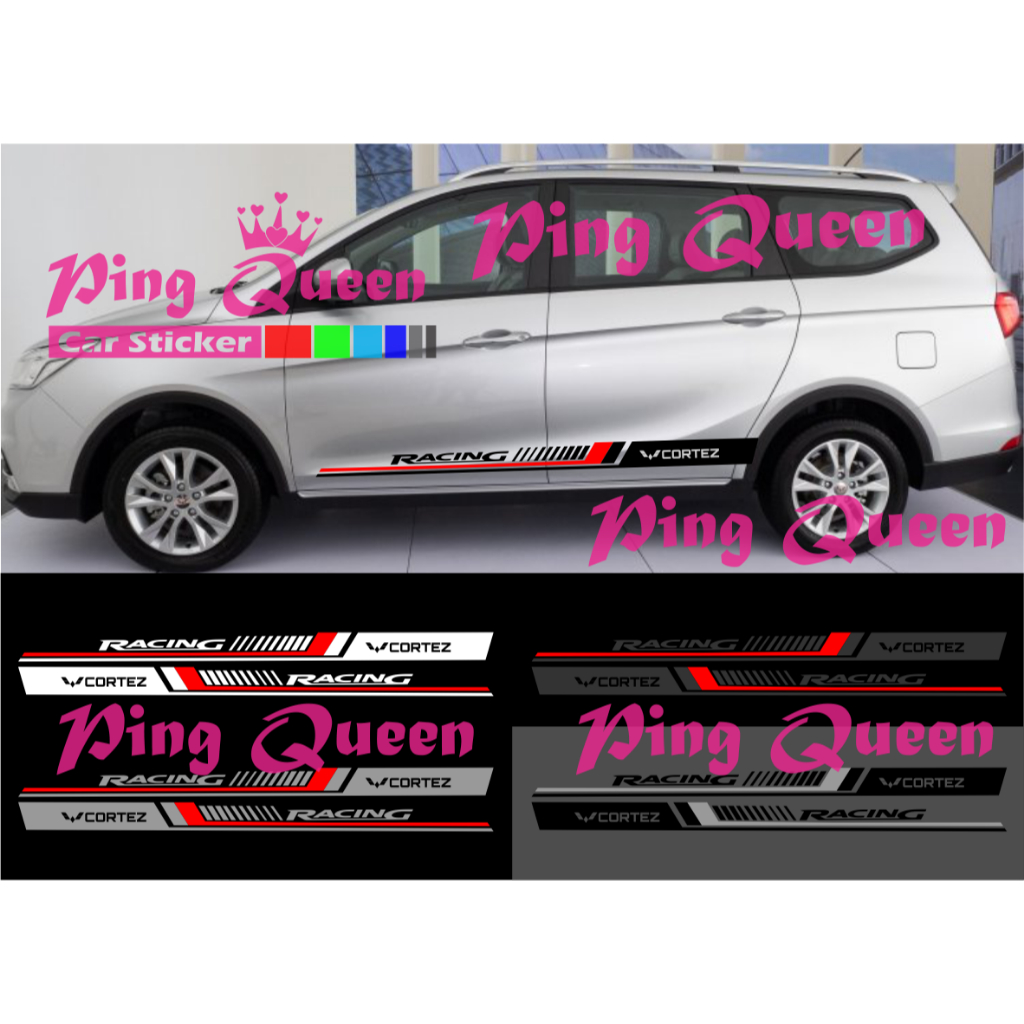 new sticker stiker mobil cortez cutting sticker mobil wuling cortez