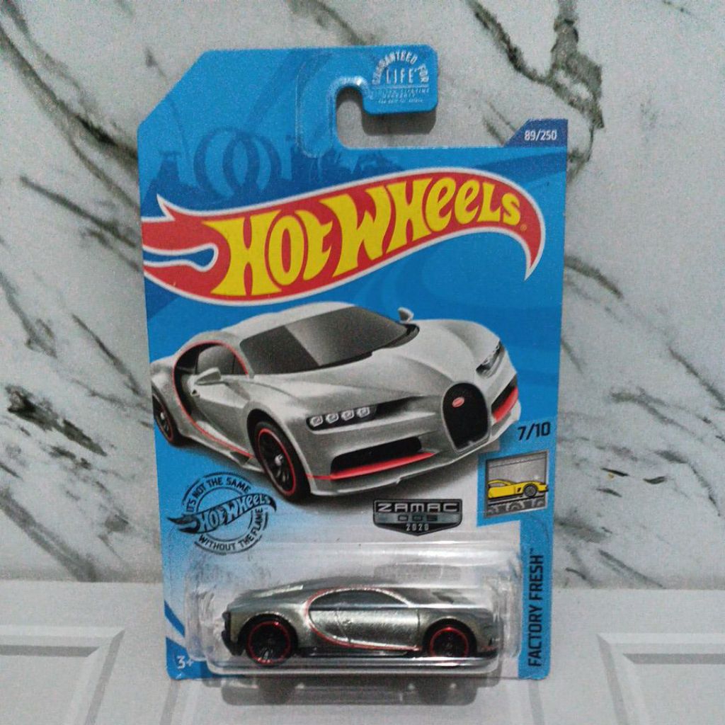 Hotwheels Bugatti Chiron Zamac US Card