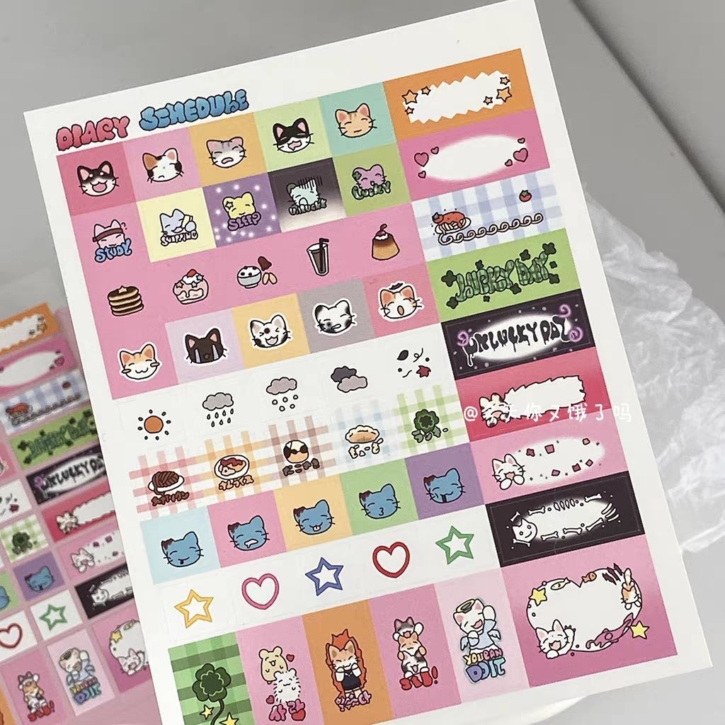 

Japan Korean Cat Stickers Kucing Lucu Stiker Cute Cats