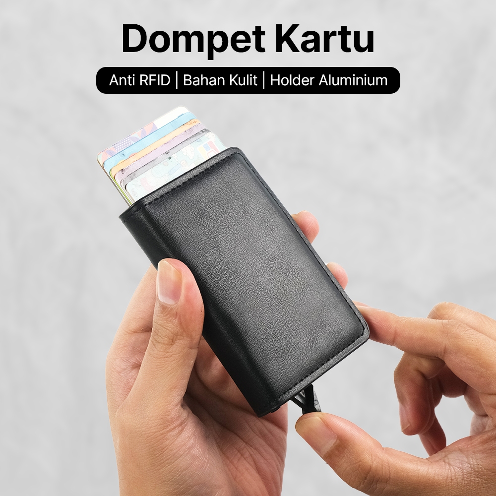 Tempat Kartu Bahan dengan Holder Aluminium - KB-005