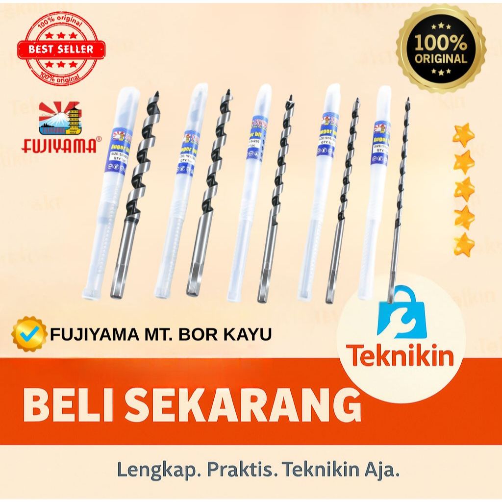Fujiyama Mata Bor Kayu / Wood Auger Bit – Bor Tangan & Bor Listrik