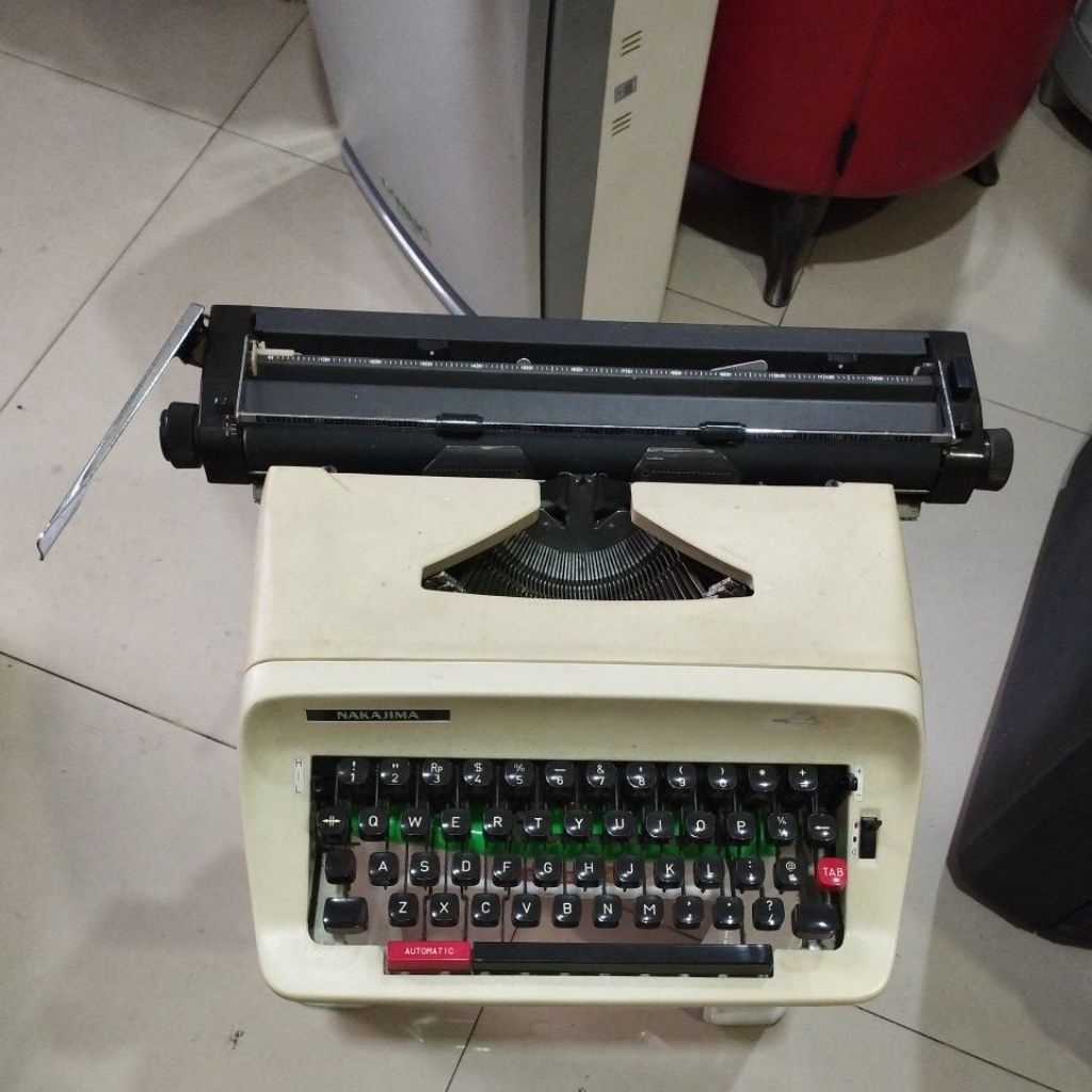 mesin tik mesin ketik Nakajima 8100 antik vintage jadul original Made in japan