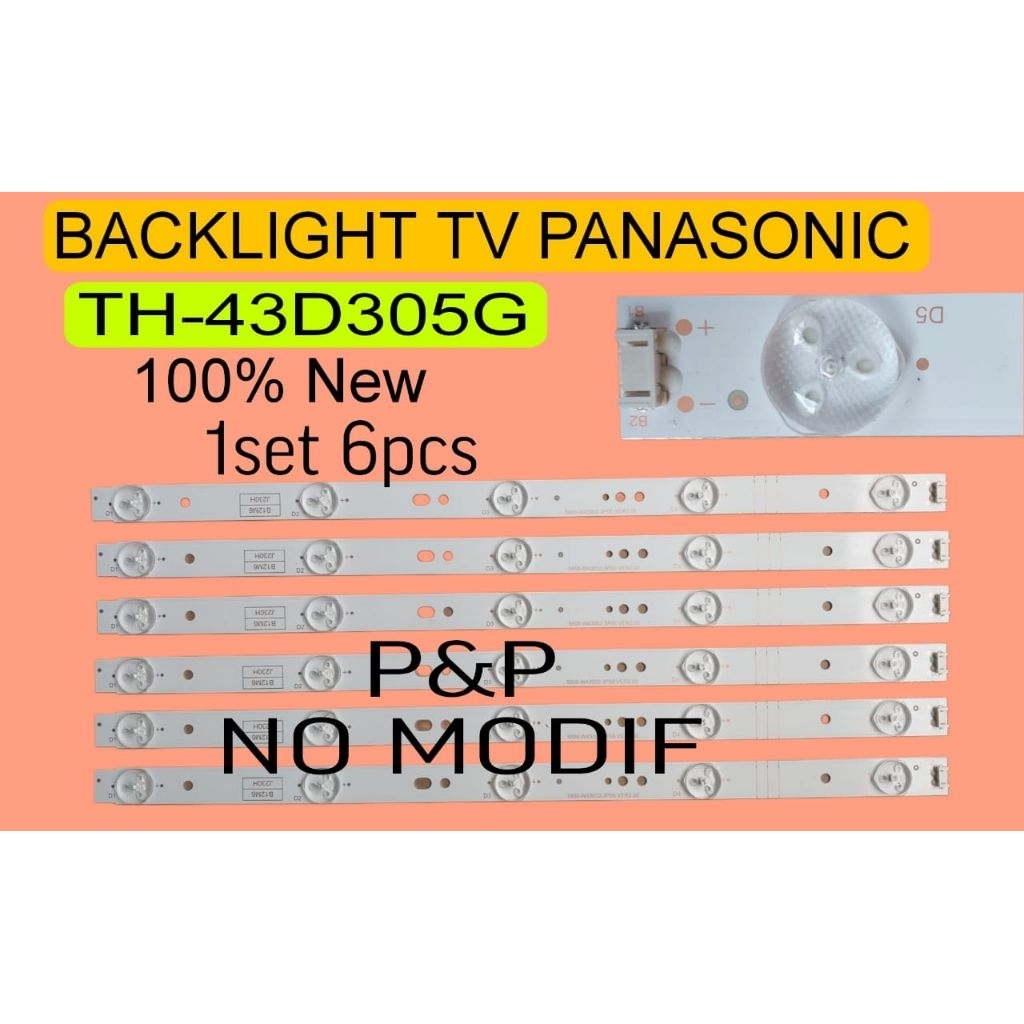 LAMPU LED BACKLIGHT BL TV PANASONIC TH-43D305G 43D305G