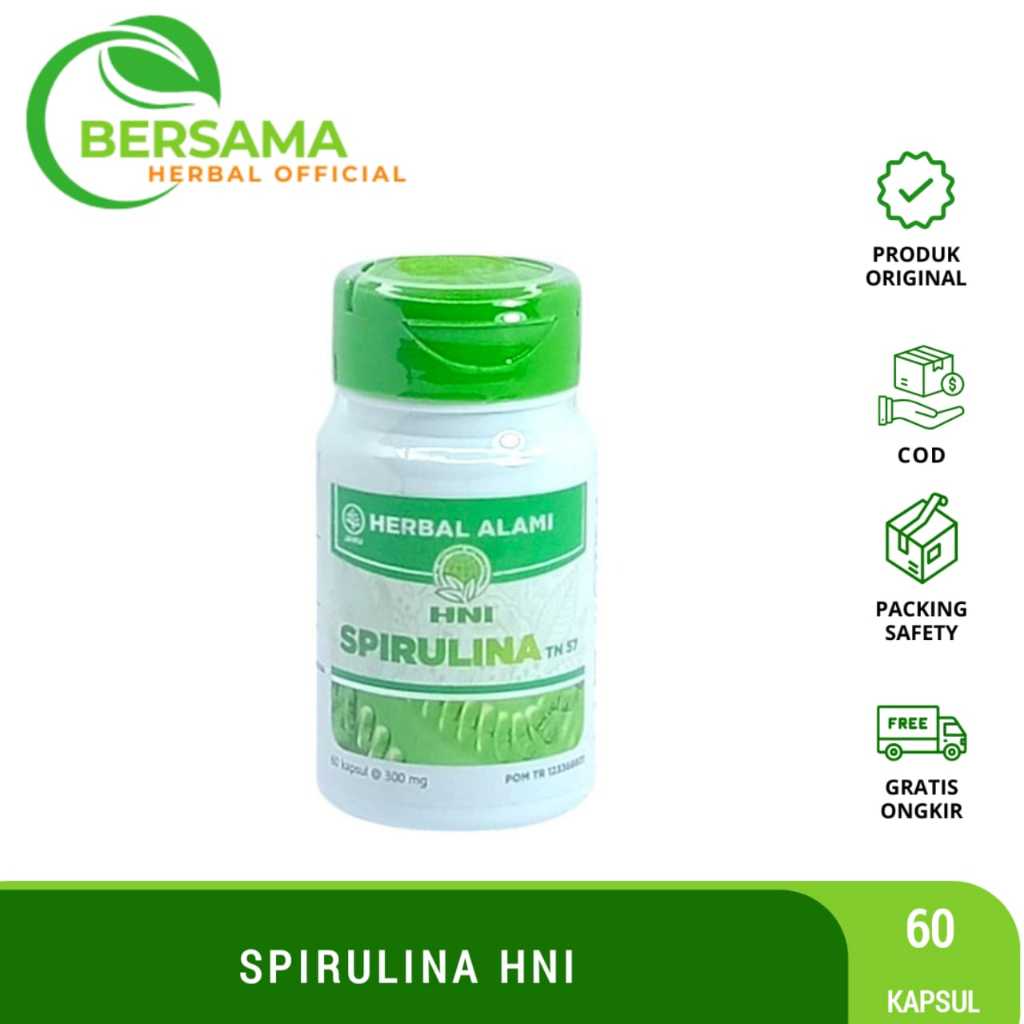 Spirulina HNI 60 Kapsul Suplemen Kesehatan Anemia