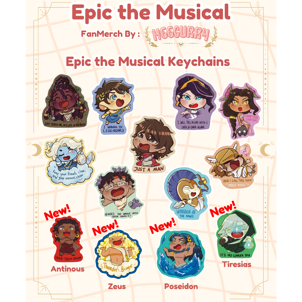 ✨️Epic the Musical Keychains✨️