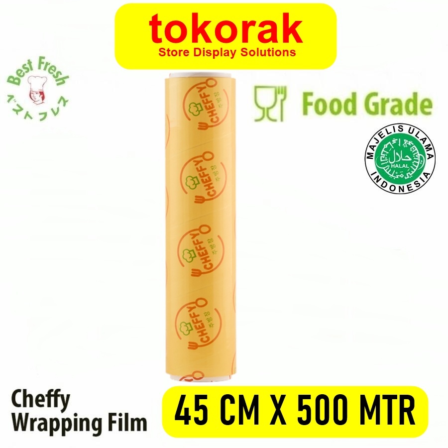 CHEFFY WRAPPING ROLL 45 CM x 500 M PLASTIK WRAP MAKANAN 45CM X 500M