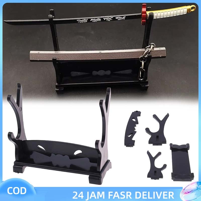 RF - 10Pcs Set Display Stand Pedang Mainan Dudukan Pedang Tatakan Pedang Tempat Pedang Mini 7CM