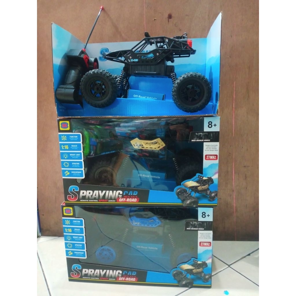 mainan mobil remot control off-road spraying