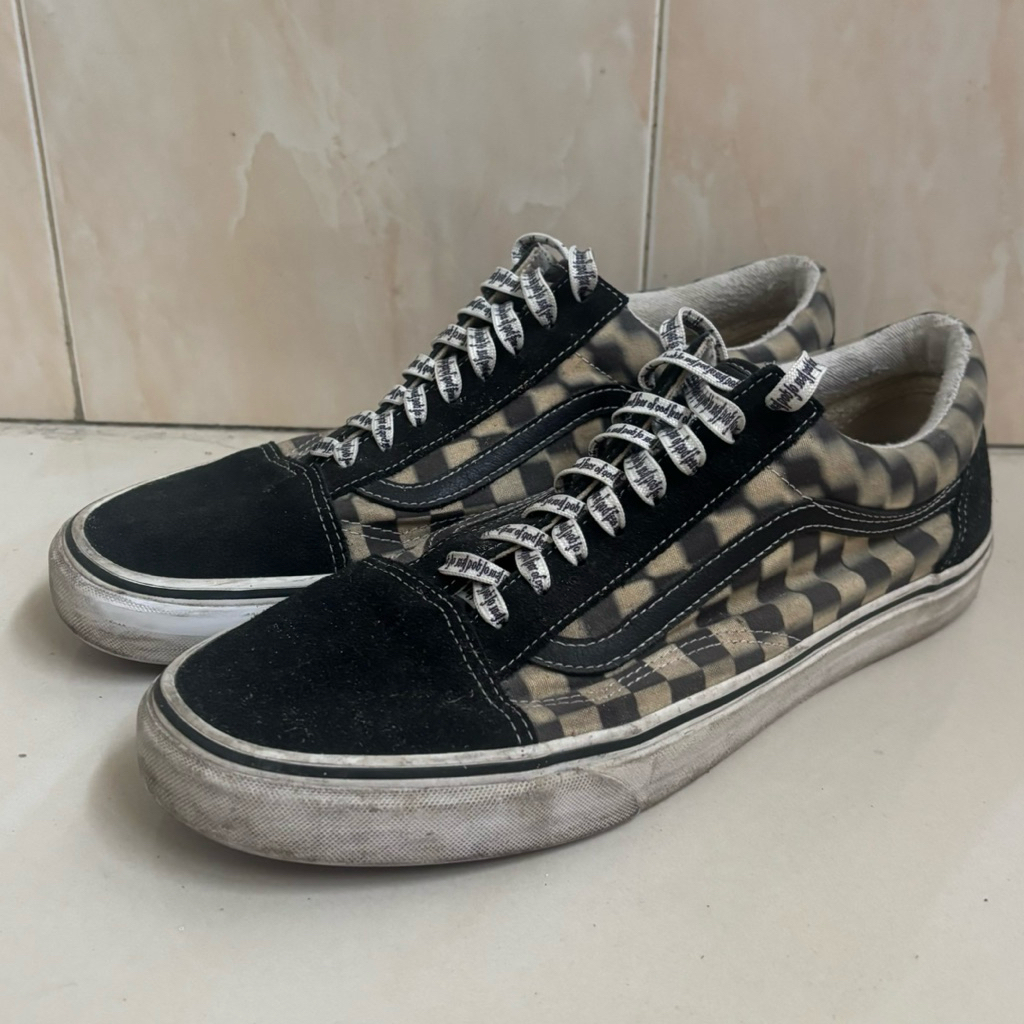 Limited Edition Vans Old Skool Blur Checkerboard