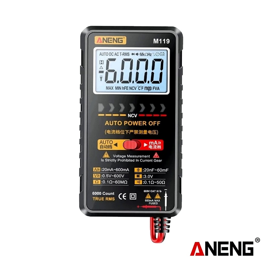 ANENG M119 Multimeter Digital Multitester Voltage Tester with NCV Sensing