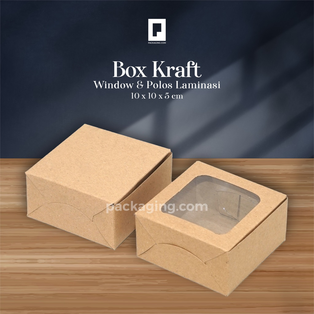 Box Donat/Box Dimsum/Box Kraft Laminasi 10x10x5