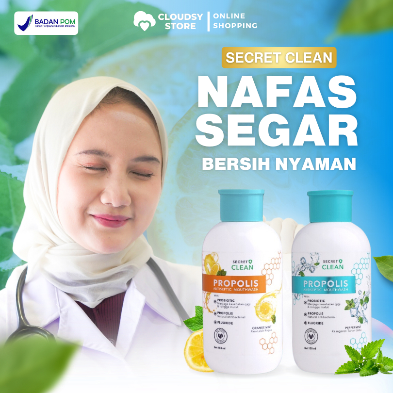 Propolis Obat Kumur Pembersih Karang Gigi Penghilang Bau Mulut Propolis Mouthwash
