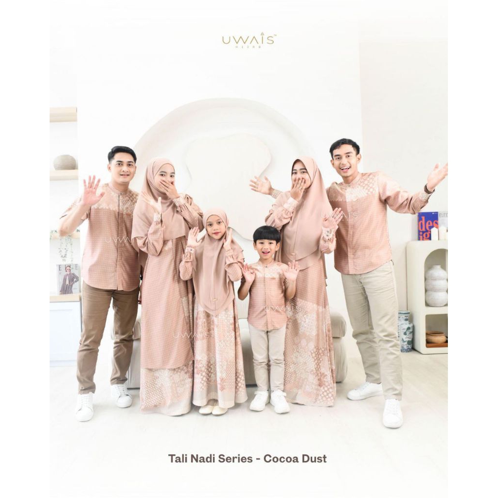 UWAIS HIJAB Tali Nadi Series // Cocoa Dust // Family Series 1 // Sarimbit 2026
