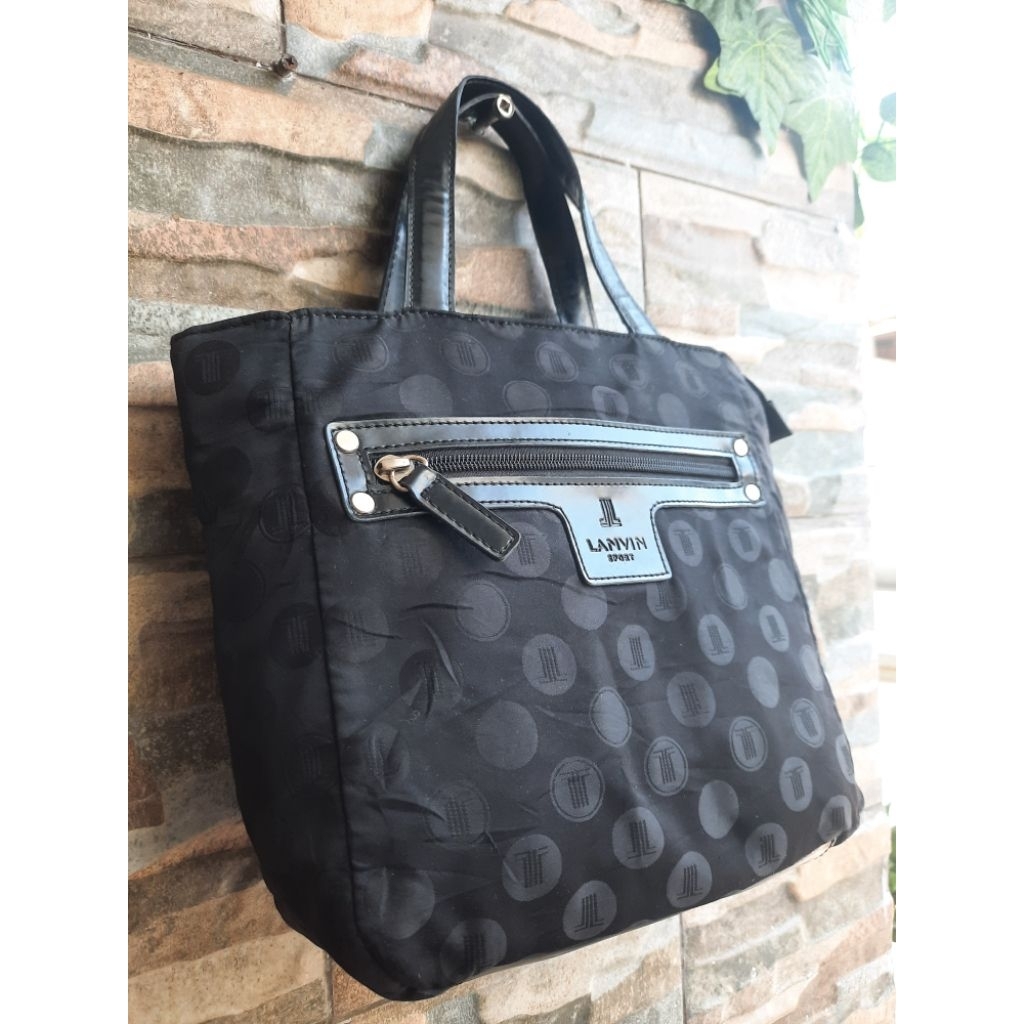 Tenteng Hitam LANVIN - TAS PRELOVED