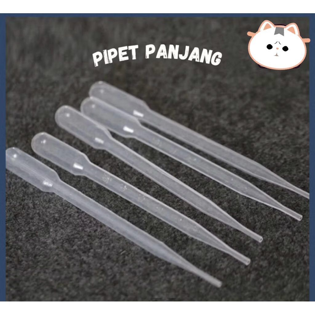 1 PCS PIPET TETES PLASTIK 3ML / PIPET PANJANG PLASTIK / DROP PIPETTE / PIPET TETES