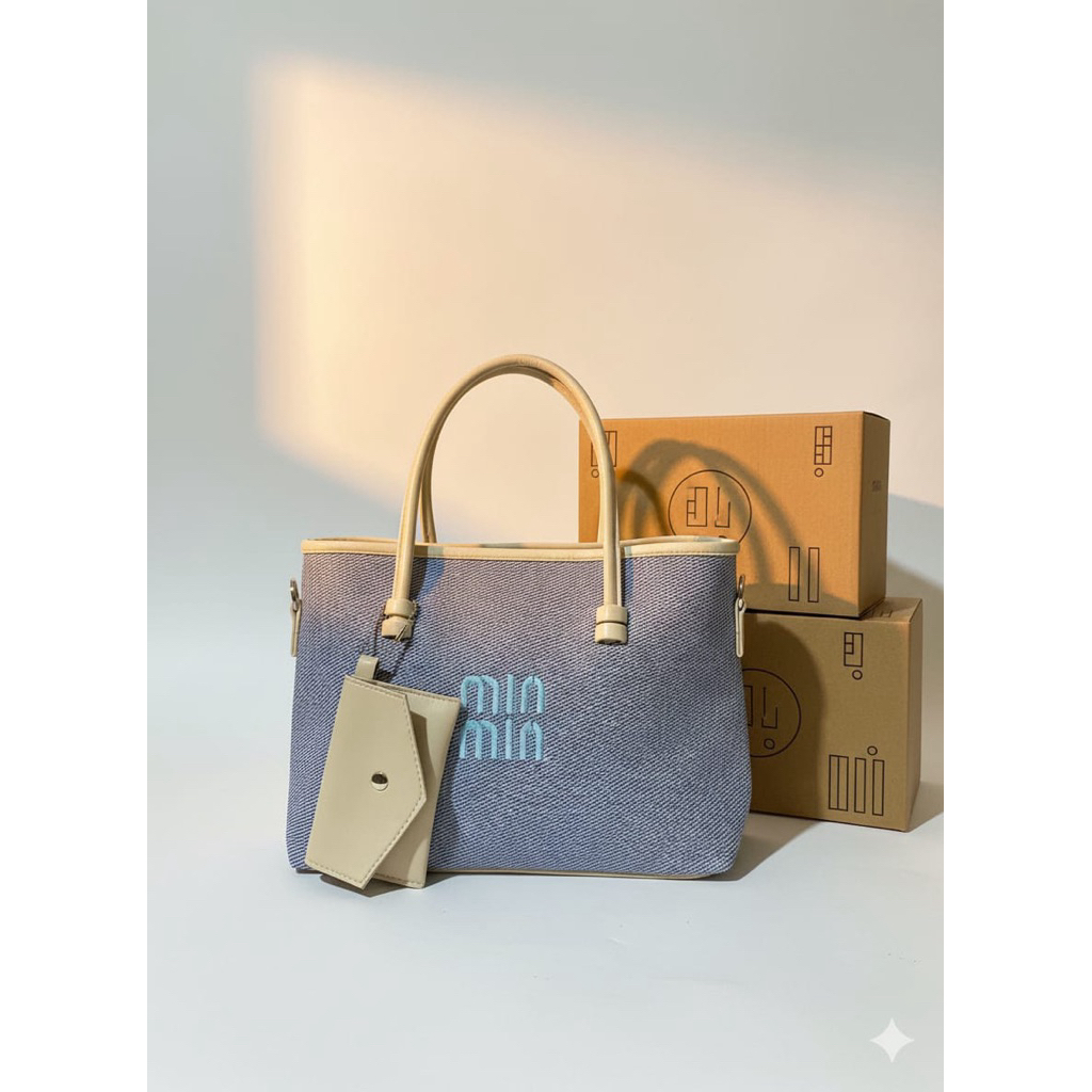 Heeclas.id Slingbag Miumiu Jeans // Tas Bahu Wanita Terbaru MiuMiu