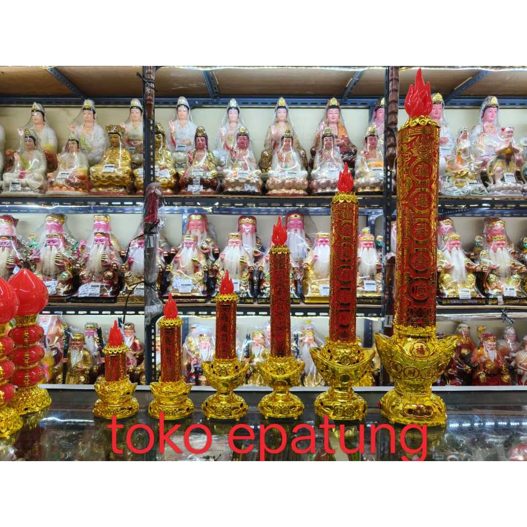 Lampu Altar / Lampu Sembahyang -  LILIN - YENPAU - LED  - MD - H25