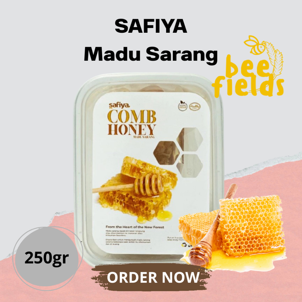

SAFIYA - Madu Sarang Asli 250gr Raw Honey Comb