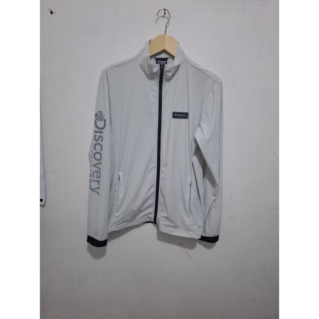 Jaket DISCOVERY Original Full White Softshel