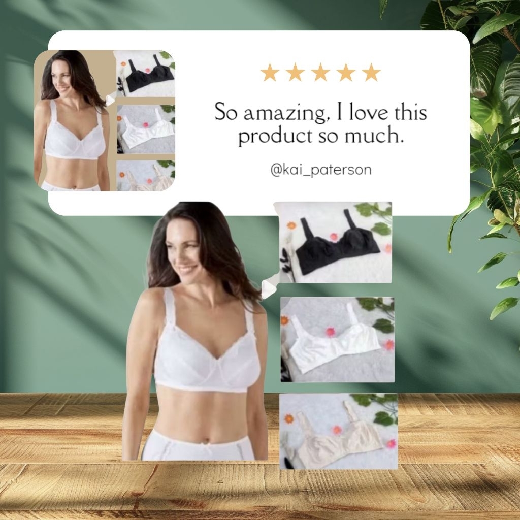 BRA ESMARA TANPA KAWAT TANPA BUSA SIZE 36B 38BCD 40CDE 42CD