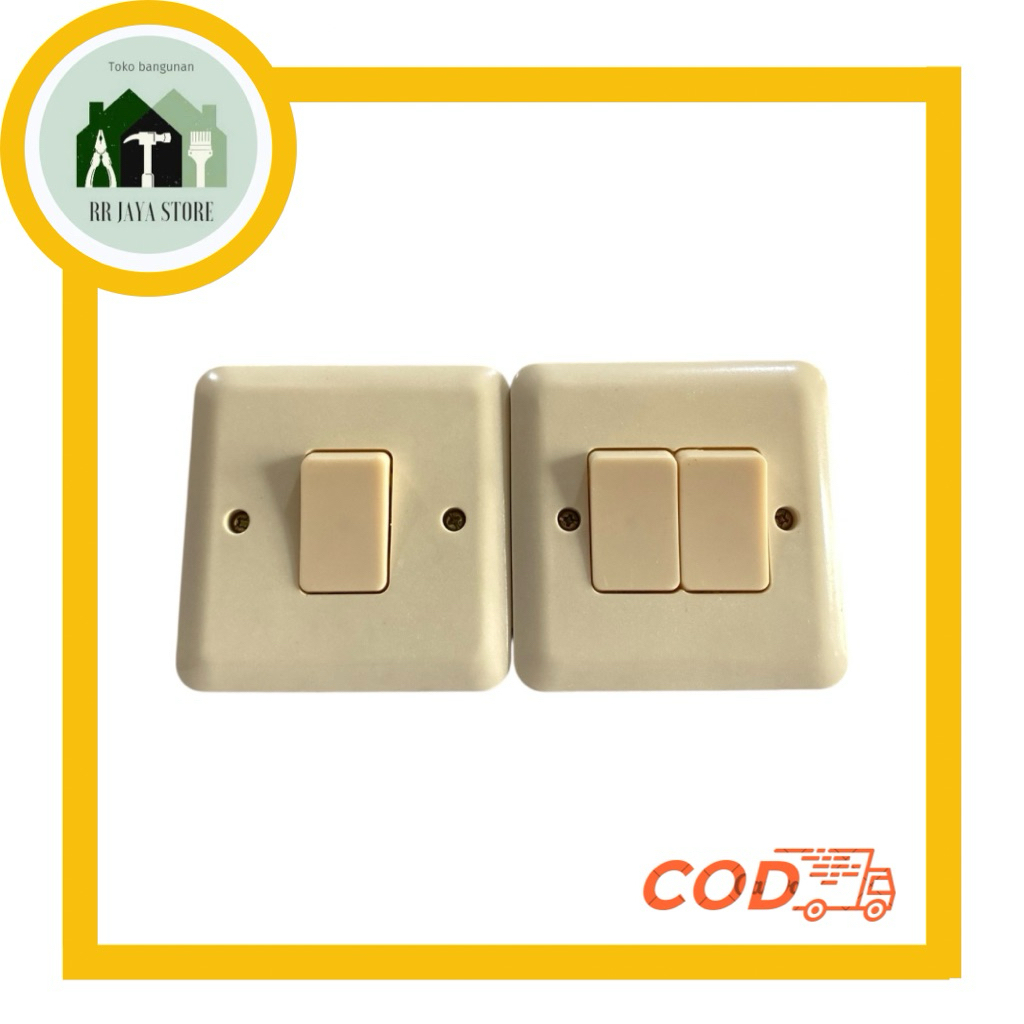 Saklar Lampu SZMR | Stop Kontak Single Switch & Double Switch | SNI