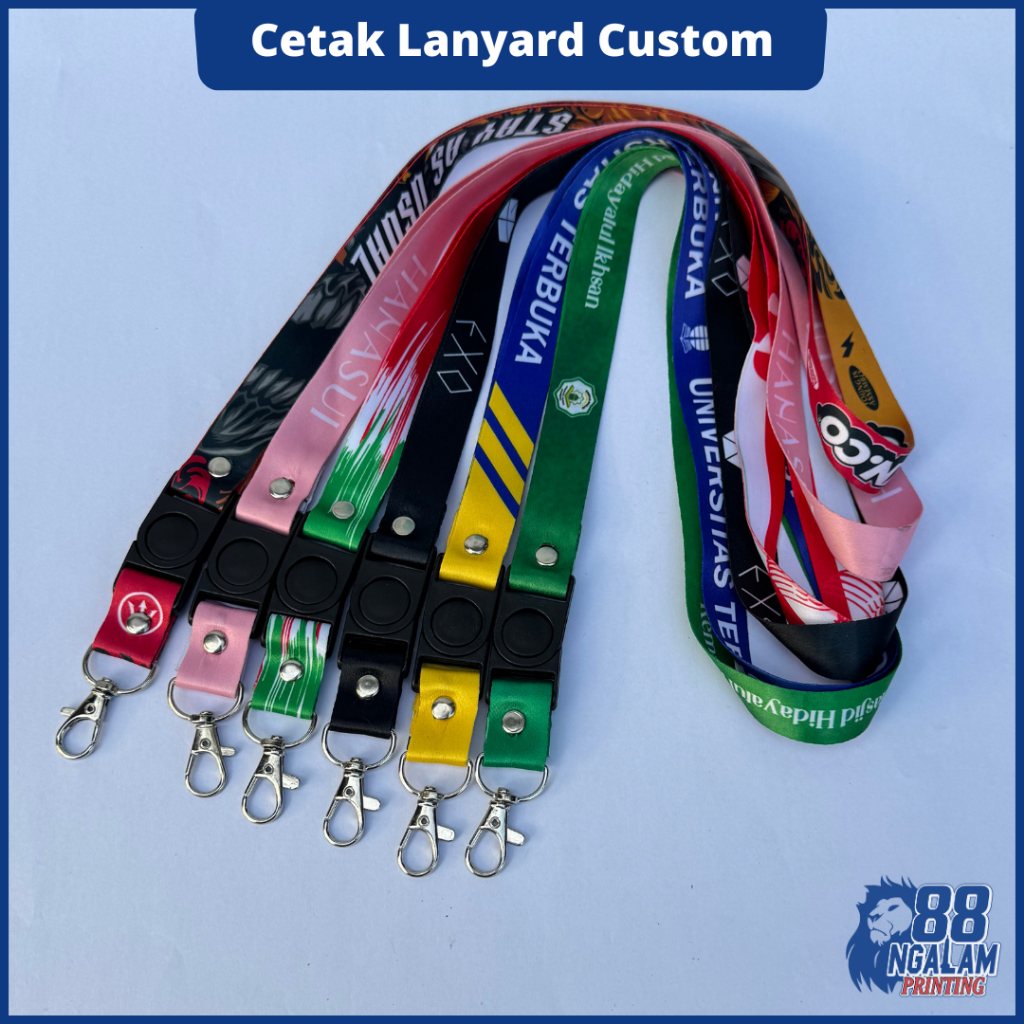 Grosir Lanyard Custom Tali Lanyard Tanda Pengenal Panitia Acara Event