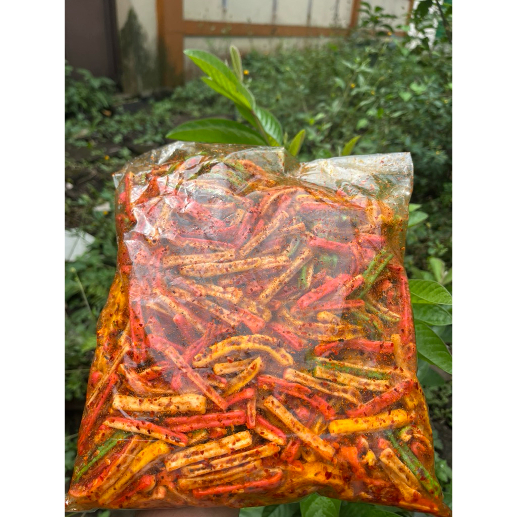 kerupuk seblak pedas jaat/beton /Kerupuk Seblak Beton Super Pedas