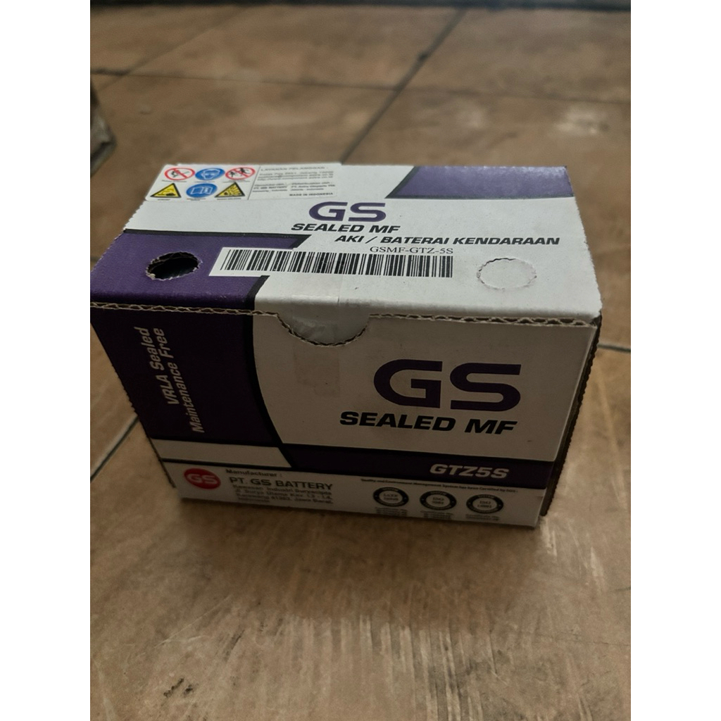 Aki GS Astra GTZ5S Untuk sepeda motor: HONDA YAMAHA SUZUKI