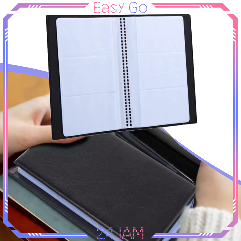 120slot Folder Kartu Nama Album Kartu Nama Premium PVC Buku Kartu Nama Tempat Kartu File Kartu Nama