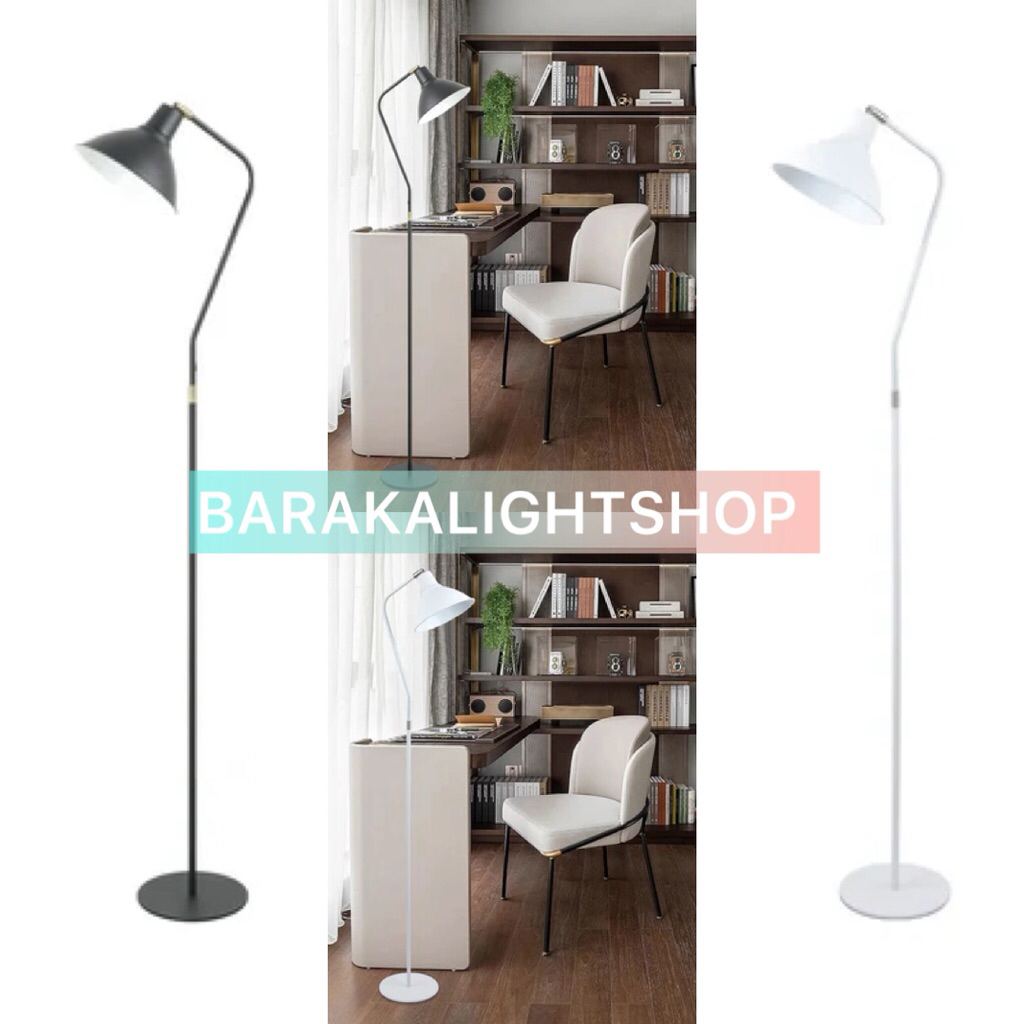 EGLARE KLARA LAMPU LANTAI STANDING E27 HITAM/AZKO EGLARE FLOOR LAMP KLARA H.140 BLACK/ACE HARDWARE L