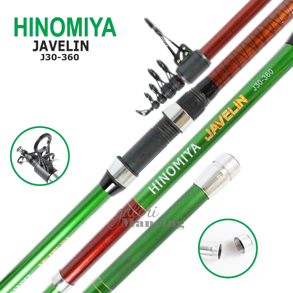 Joran Teleskopik Hinomiya Javelin 360 s/d 420 | High Carbon Rod | Galeri Mancing