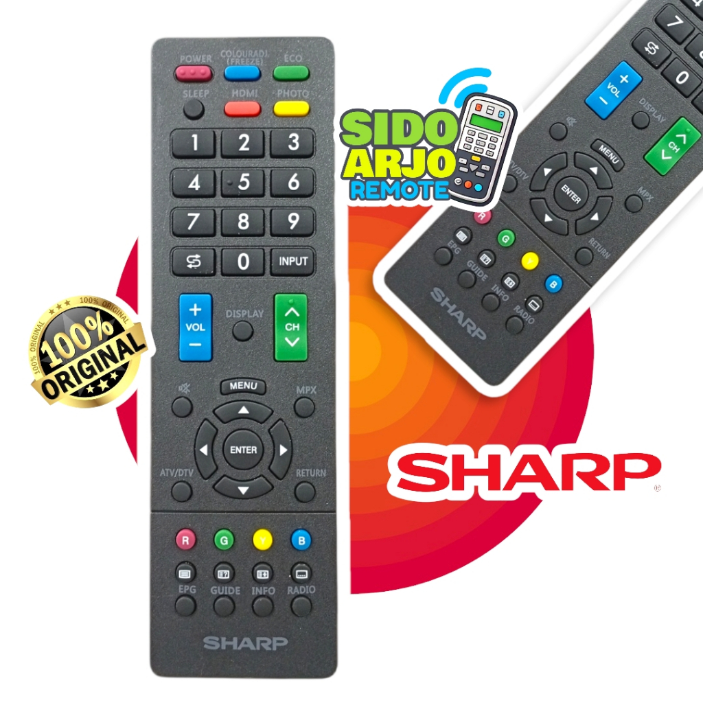 Remote Tv SHARP AQUOS LED LCD besar ( ORIGINAL )
