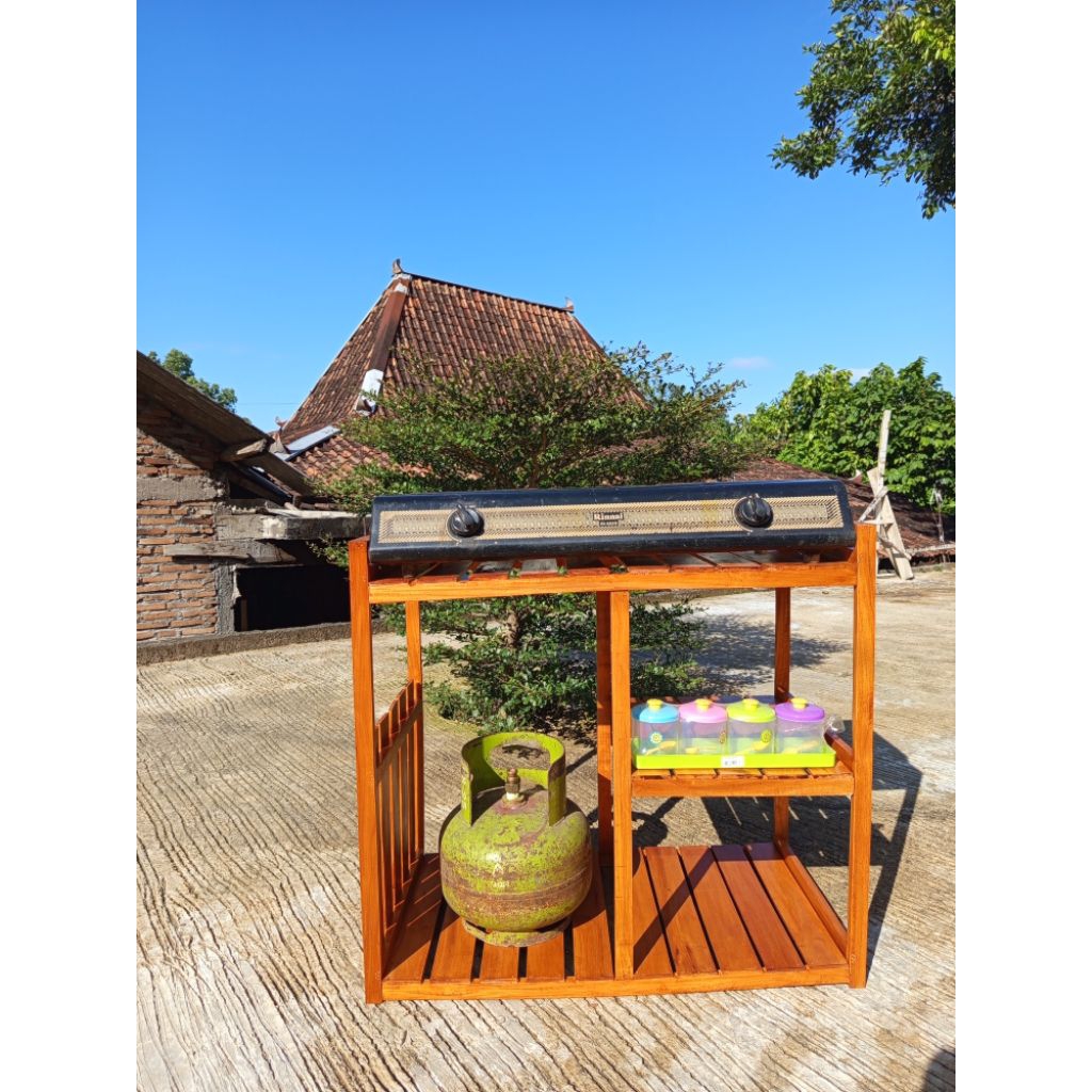 Rak kompor dan rak tabung gas 3 susun