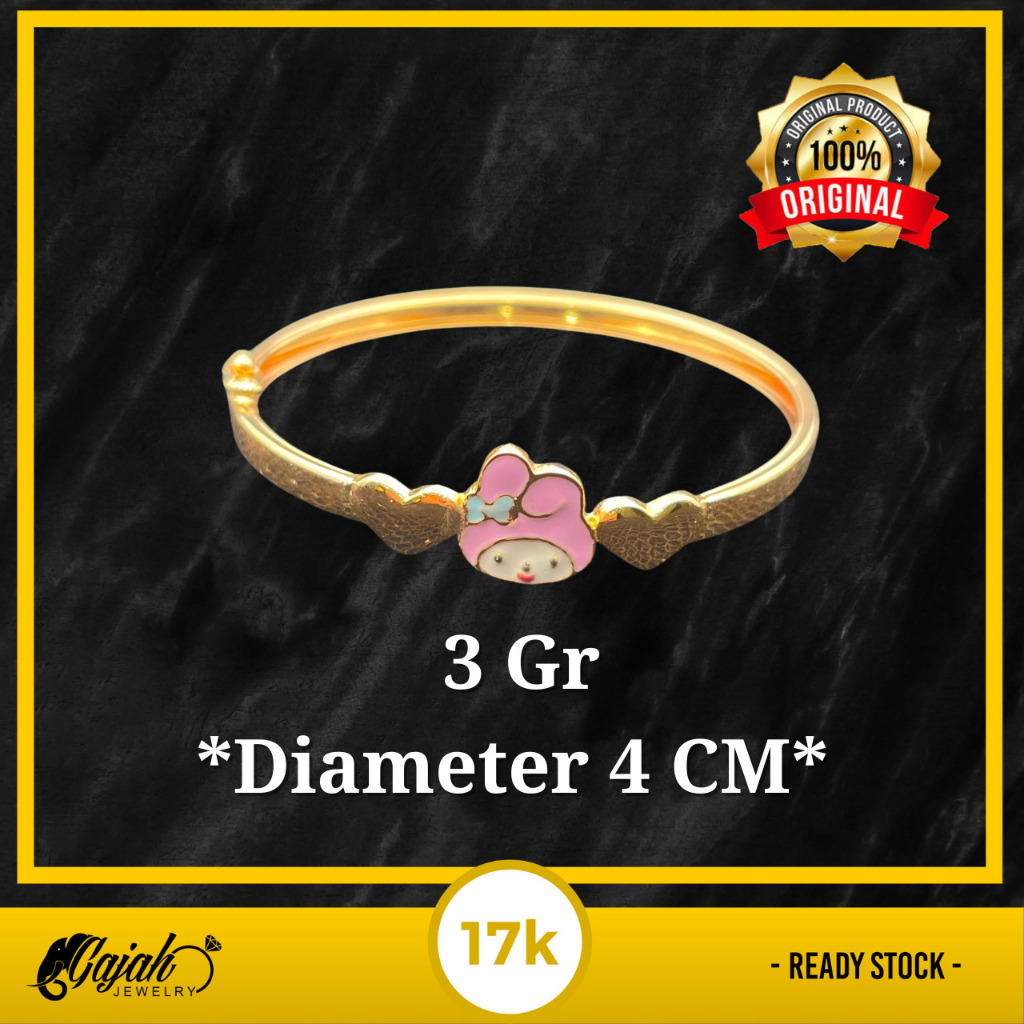 Gelang Anak Emas 17K 3 Gram Toko Emas Gajah Online Salatiga 7865