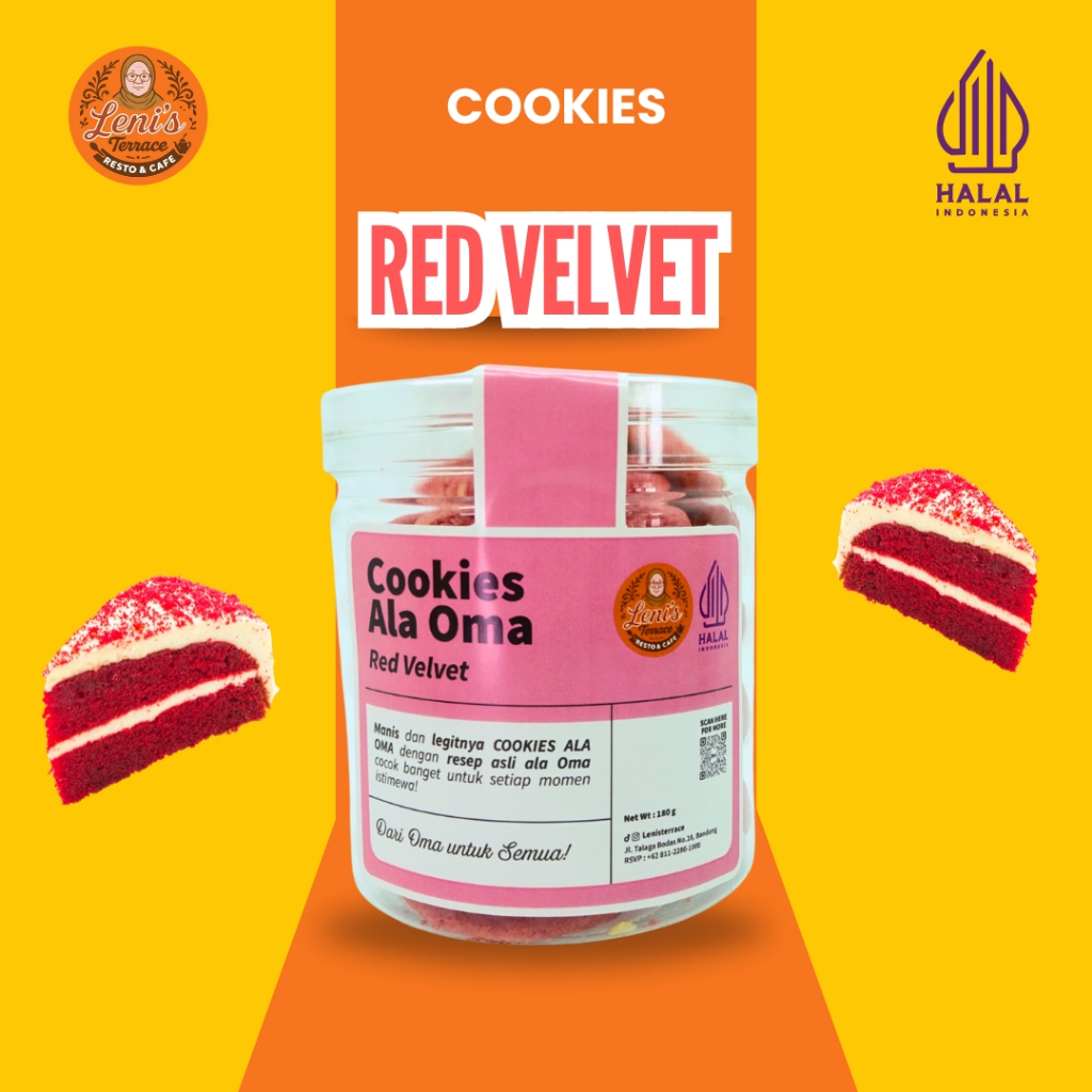 

Cookies Ala Oma Red Velvet Premium Halal & Enak