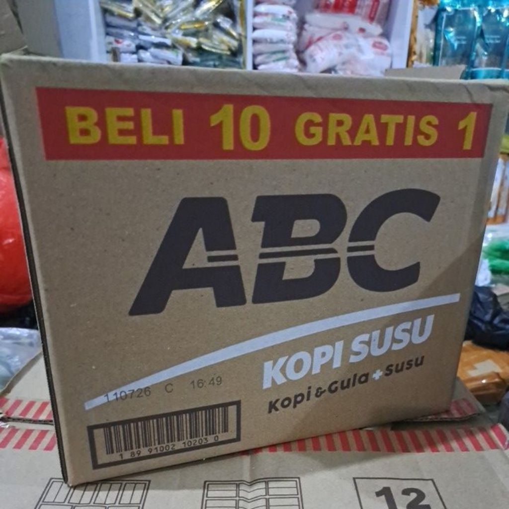 kopi kapal api abc kopi gula + susu 1 dus