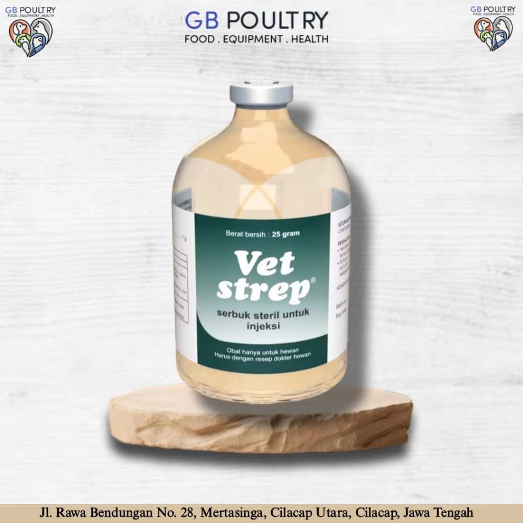 Vet strep 25 gram serbuk steril untuk injeksi