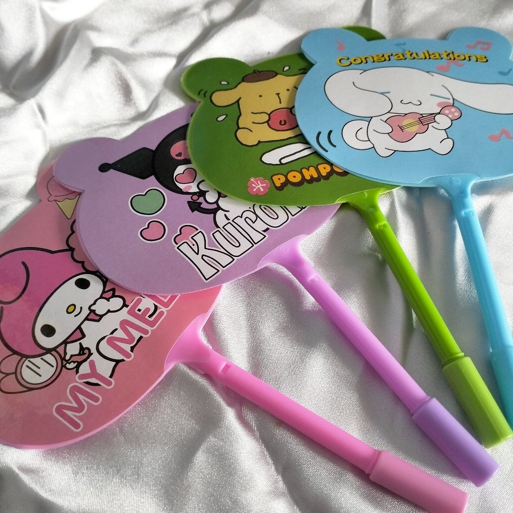 kipas pulpen/pena karakter sanrio/kipas sanrio/pulpen kipas karakter