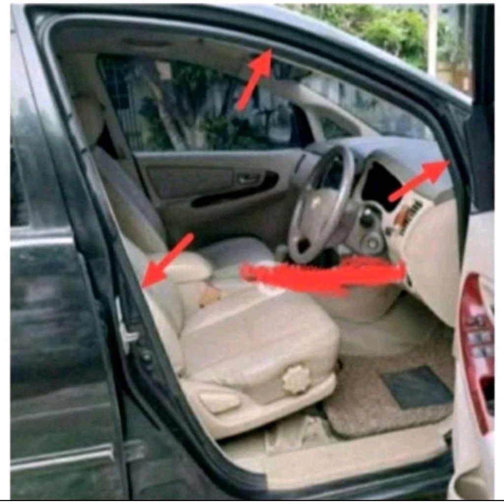 karet balon karet peredam pintu mobil innova