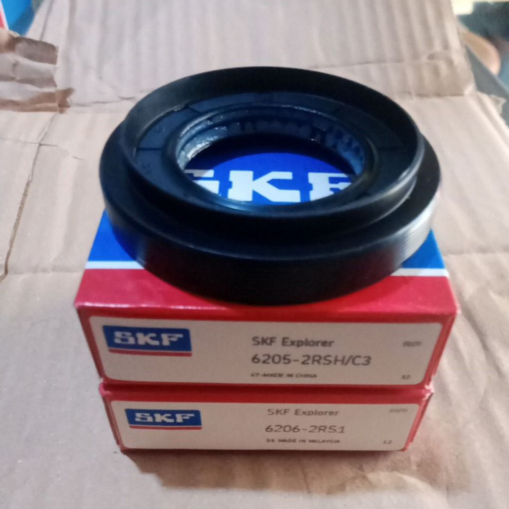 Bearing set SKF 6205/6206 2RSH mesin cuci LG front loading 15kg A