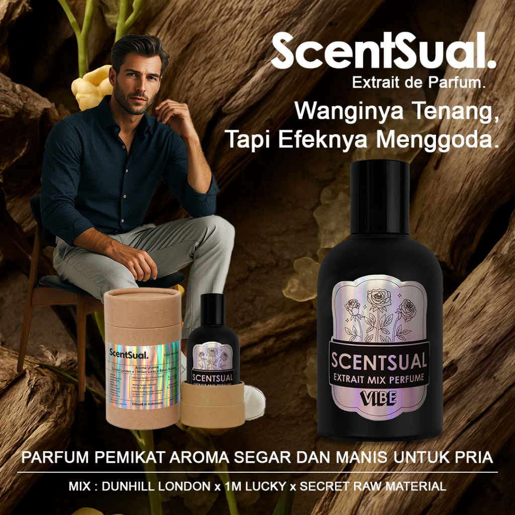 SCENTSUAL RCSF Fragrance Extrait de Parfum Minyak Wangi Pria 50ML Parfum Eau De Parfum Pria Wanita