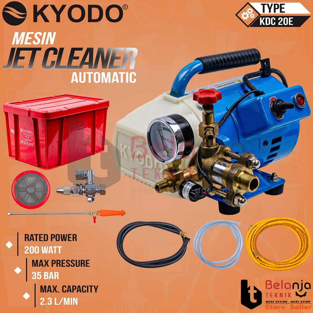 KYODO Mesin Pembersih AC KDC-20 E Jet Cleaner Cuci AC 200 Watt OTOMATIS
